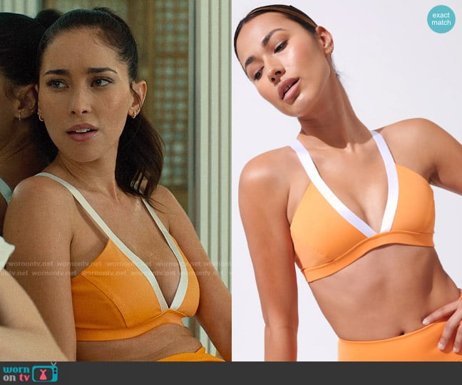 Heroine Sport One47 Bra in Sunset worn by Ruby Gale (Priscilla Quintana) on Based on a True Story