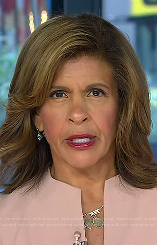 Hoda’s diamond drop earrings on Today
