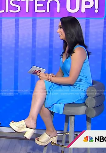 Holly Palmieri’s wedge platform sandals on Today