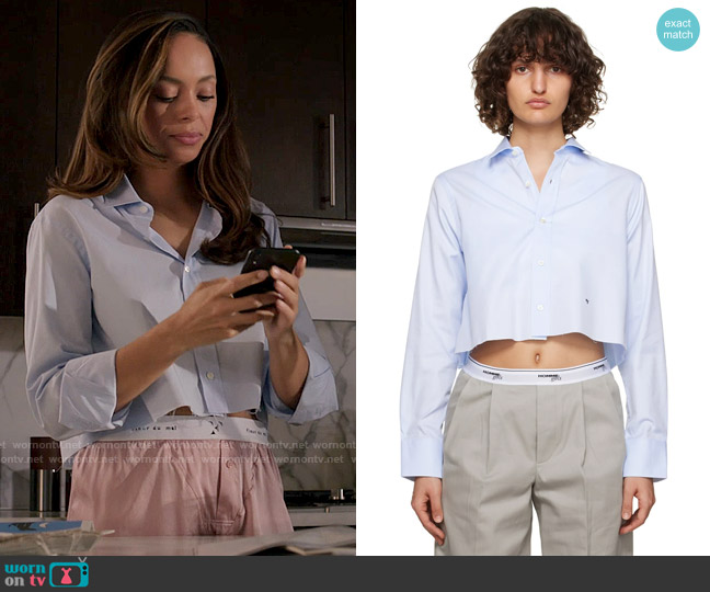 Hommegirls Cropped Shirt worn by Whitney Green (Amber Stevens West) on Run the World