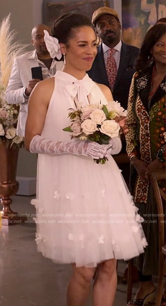 Hope’s wedding dress on Run the World