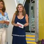 Jenna’s blue tie dye sleeveless dress on Today