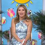 Jenna’s floral print halter neck dress on Today