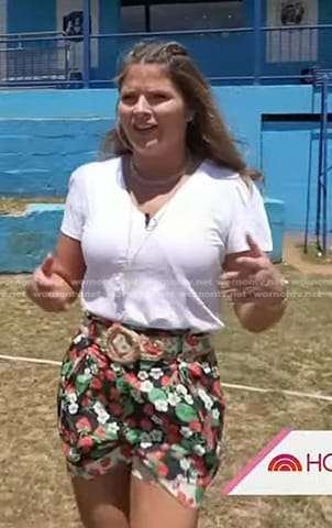 Jenna’s strawberry print shorts on Today