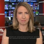 Julia Ainsley’s black cap sleeve dress on NBC News Daily