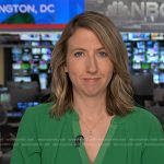 Julia Ainsley’s green dress on NBC News Daily