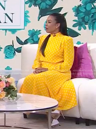 Karen Pittman’s yellow polka dot dress on Today