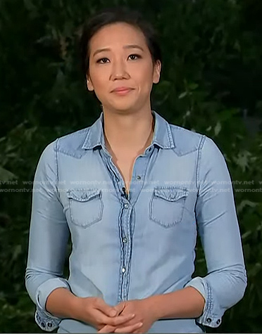 Kathy Park’s chambray western shirt on Today