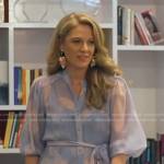 Katie Tsuru’s blue print shirtdress on Good Morning America