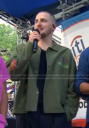 Kendall Schmidt’s green print jacket on Today