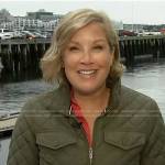 Kristen Dahlgren’s green quilted jacket on Today