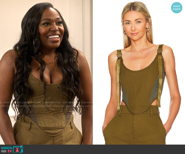 L'Academie Rey Corset Top worn by Harper (Laci Mosley) on iCarly