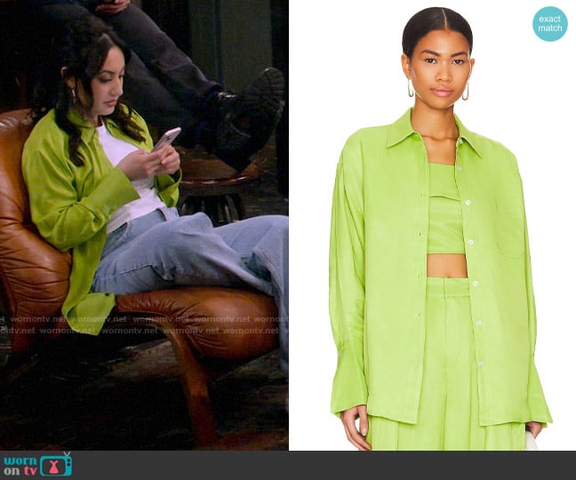 L'Academie Genova Button Down Top worn by Valentina (Francia Raisa) on How I Met Your Father