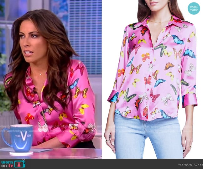 L'Agence Dani Blouse worn by Alyssa Farah Griffin on The View