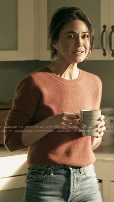Lana’s rust brown sweater on Superman and Lois