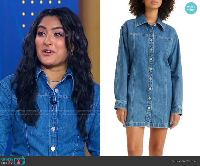 Levi's Shay Denim Dress worn by Reena Roy on Good Morning America
