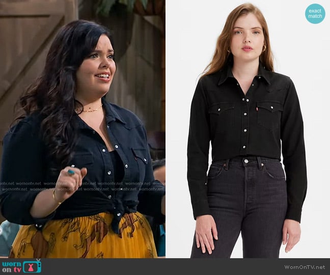 Levi's Ultimate Western Shirt worn by Lou Hockhauser (Miranda May) on Bunkd