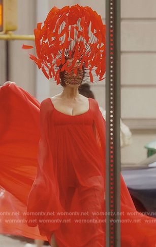 Lisa’s red gown on And Just Like That