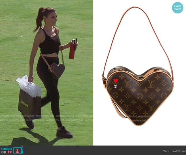 Louis Vuitton Heart monogram  bag worn by Heather Dubrow on The Real Housewives of Orange County
