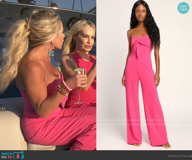 Lulus Ready to Impress Jumpsuit worn by Jennifer Pedranti on The Real Housewives of Orange County