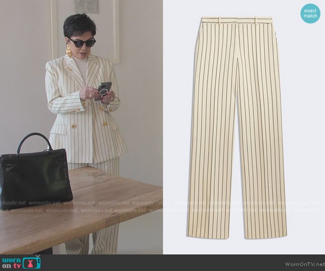 Schiaparelli Boyfit Pants worn by Kris Jenner (Kris Jenner) on The Kardashians