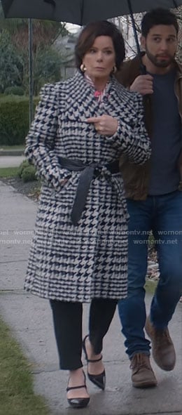 Margaret’s houndstooth coat on So Help Me Todd