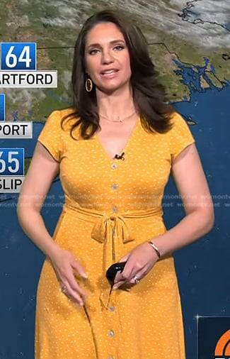 Maria’s yellow polka dot dress on Today