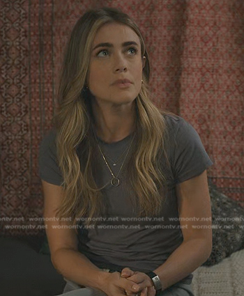 Michaela’s grey tee on Manifest