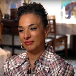 Michelle Miller’s plaid shirtdress on CBS Mornings