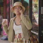 Miranda’s printed skirt on And Just Like That