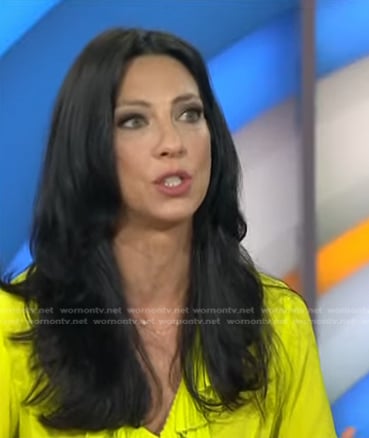 Natalie’s yellow pleated top on Today