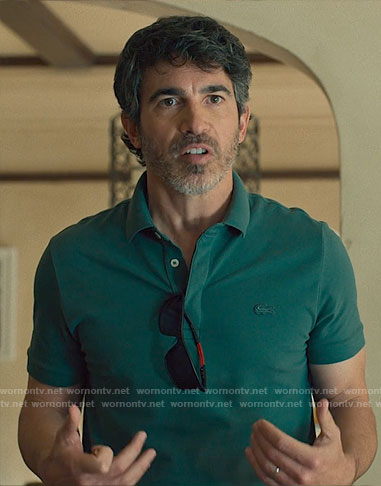 Nathan’s green polo shirt on Based on a True Story