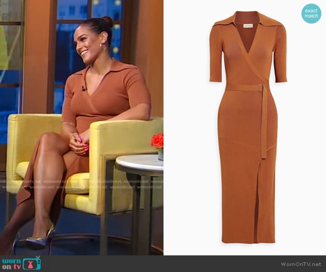 Nicholas Joanna Rib Knit Midi Dress