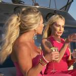 Jennifer’s pink tie front strapless dress on The Real Housewives of Orange County