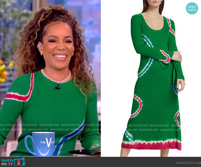 Prabal Gurung Knit Tie-Dye Maxi Dress worn by Sunny Hostin on The View