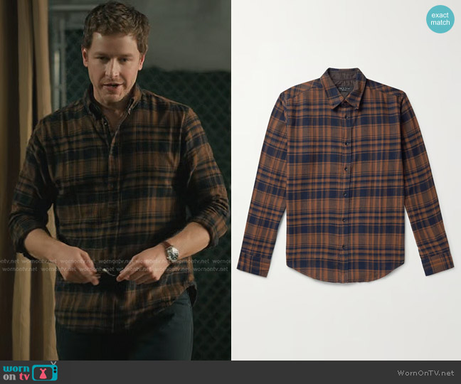 Rag & Bone Fit 2 Tomlin Plaid Cotton Flannel Button-Down Shirt worn by Ben Stone (Josh Dallas) on Manifest