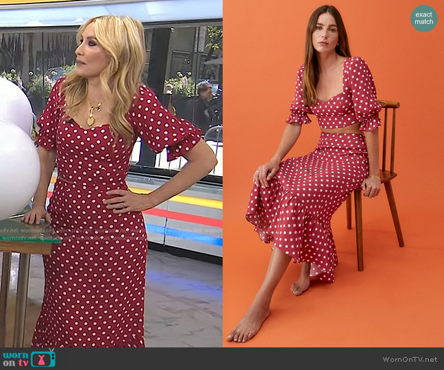 Reformation Fiona Two Piece worn by Chassie Post on Today