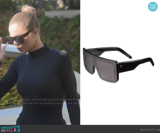 Rick Owens Documenta Sunglasses worn by Khloe Kardashian (Khloe Kardashian) on The Kardashians