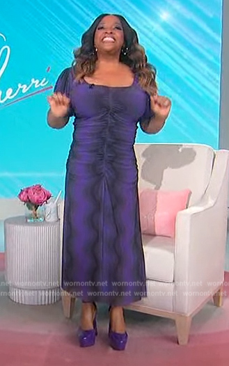 Sherri’s purple tie dye dress on Sherri