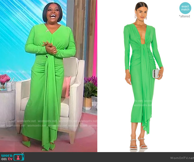 Solace London Lorena Midi Dress worn by Sherri Shepherd on Sherri
