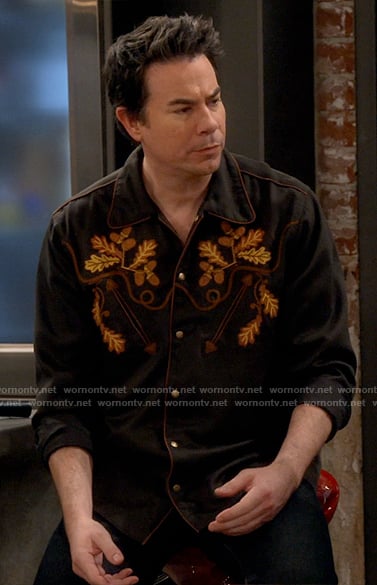 Spencer’s embroidered shirt on iCarly