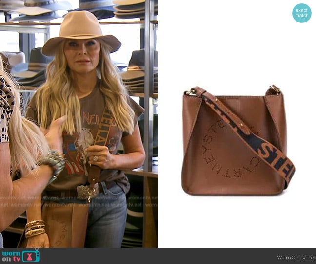 Stella McCartney Mini Stella Logo Crossbody Bag worn by Tamra Judge on The Real Housewives of Orange County