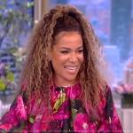 Sunny’s floral print blouse on The View