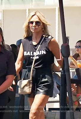 Tamra’s black Balmain top on The Real Housewives of Orange County