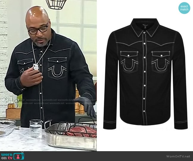 True Religion Big T Western Shirt worn by Phil The Grill Johnson on Today