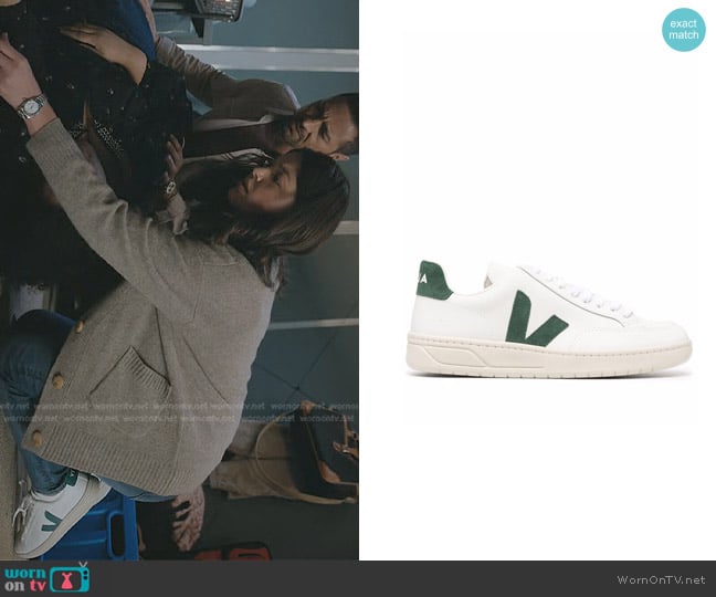 Veja V-10 Low-Top Leather Sneakers worn by Drea Mikami  (Ellen Tamaki) on Manifest