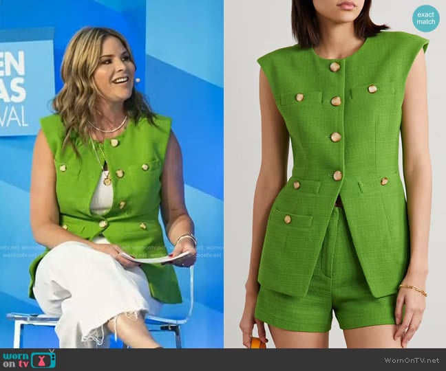 Veronica Beard Tamara Vest worn by Jenna Bush Hager on Today