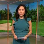 Vicky’s green ruffle jumpsuit on NBC News Daily