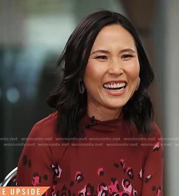 Vicky’s red leopard print dress on Today