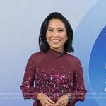 Vicky’s red leopard print dress on Today
